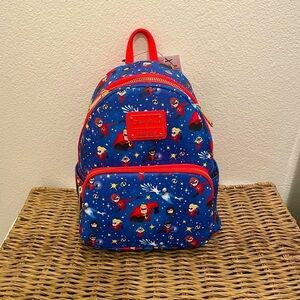 NWT Disney Parks Loungefly Incredibles Mini Backpack Blue and Red​​​​​
